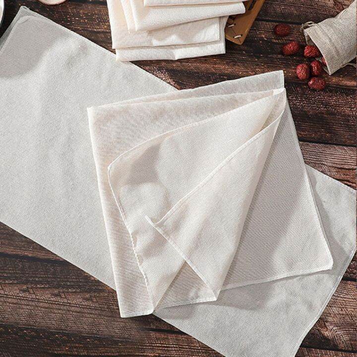 JGYBI Fine Mesh White Safe Household Square Food Filter Cloth Nonstick