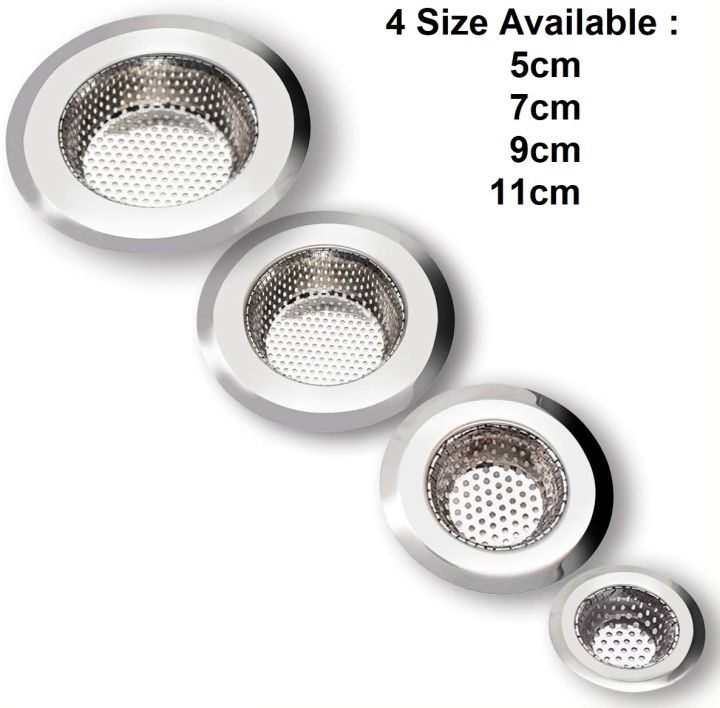 1pc Stainless Steel Drain Protector Hair Catcher For Bathroom