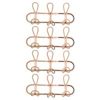 4X Rattan Wall Hooks Kids Garments Organizer Rack Clothes Hat Hanging Hook Rattan Hanger Kids Hanger