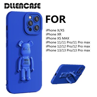 Hot Sale Dllencase เคสโทรศัพท์ ซิลิโคนนิ่ม กันกระแทก พร้อมที่ตั้งวาง สําหรับ For iPhone 14 13 Pro Max X XS XR 11 12 13 Pro Pro Max A293