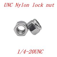 50pcs 1/4-20UNC stainless steel Nylon lock nut Insert Locking nuts