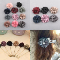 20pcslot mini Handmade Fabric Flower Hairpins For Women Girls Sweet 3D Floral Hair Accessories Beauty