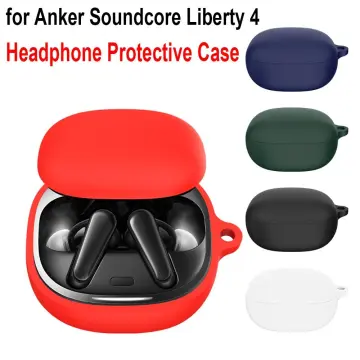 Silicone Headphone Cover For Anker Soundcore Liberty 4 NC Wireless Earbuds  Case