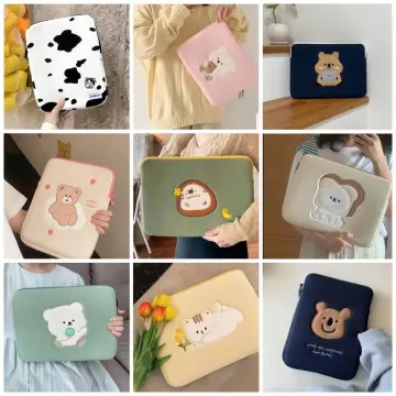 Korean Embroidered Letters Laptop Liner Bag for Ipad 9.7 10.5 11