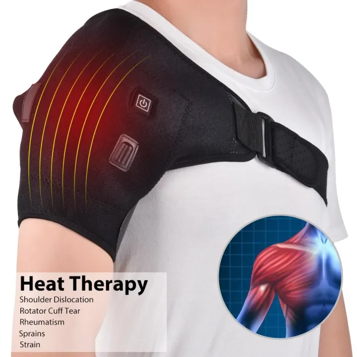 Adjustable Electric Heating Therapy Frozen Shoulder Brace Relax
