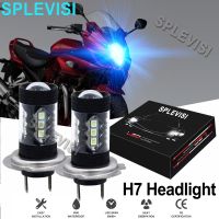 2X รถจักรยานยนต์ LED ไฟหน้า80W Ice Blue สำหรับ Suzuki Bandit Gsf1250s Gsf1250sa 2007-2009