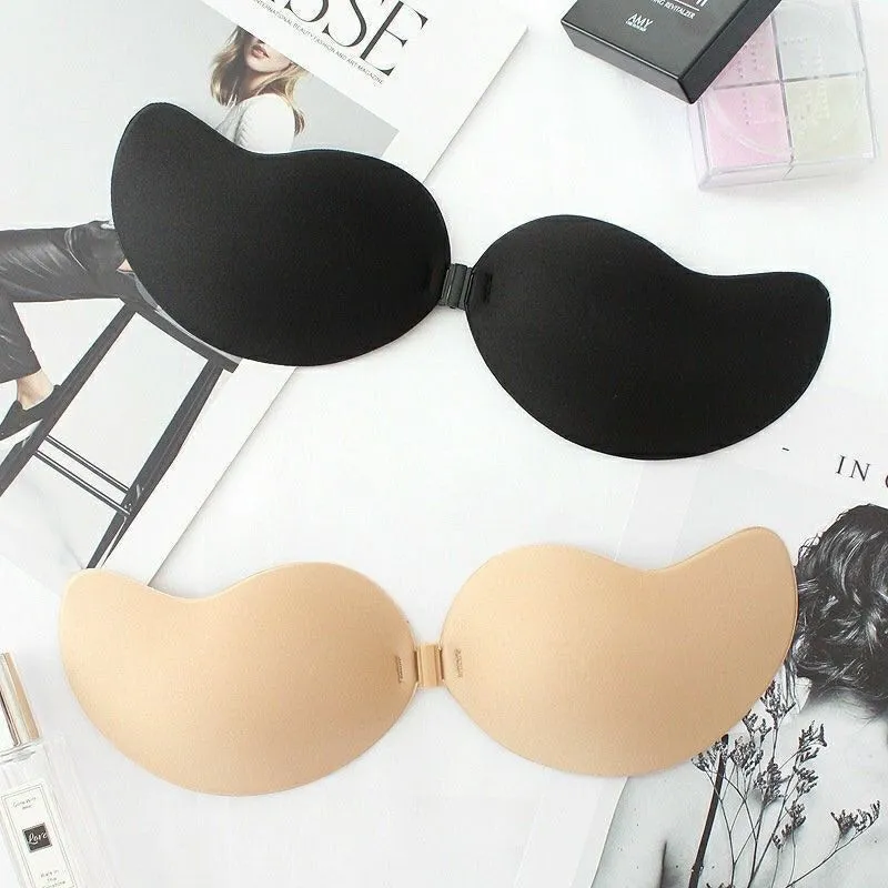 Women Push Up Silicone Mango Self Adhesive Bra Sticky Invisible