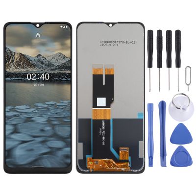 (ความงามของ Iverson) หน้าจอ LCD และ Digitizer ประกอบเต็มตัวเครื่องสำหรับ Nokia 2.4 TA-1277 TA-1275 TA-1274 TA-1270 (สีดำ)