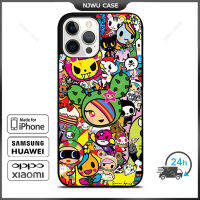 Tokidoki Phone Case for iPhone 14 Pro Max / iPhone 13 Pro Max / iPhone 12 Pro Max / XS Max / Samsung Galaxy Note 10 Plus / S22 Ultra / S21 Plus Anti-fall Protective Case Cover