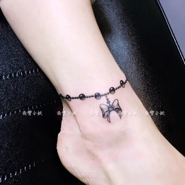 Anklet tattoo with letters #anklet #tattoos #with #names | Ankle bracelet  tattoo, Anklet tattoos, Tattoo bracelet