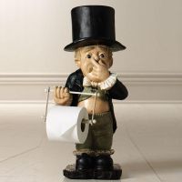 【CW】 Toilet Butler with Roll Paper Holder Resin Ornament for Super In