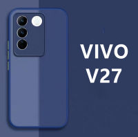 [ส่งจากไทย] Case Vivo V27 เคสกันกระแทก ปุ่มสีผิวด้าน กันรอยกล้อง ขอบนิ่มหลังแข็ง