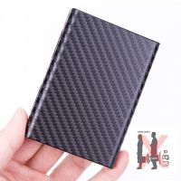 Super Light RFID Anti-Scan Card Box Case Aluminum Carbon Fiber Men Housekeeper Card Holder Wallet Women Fashion Card Cover Bag Card Holders