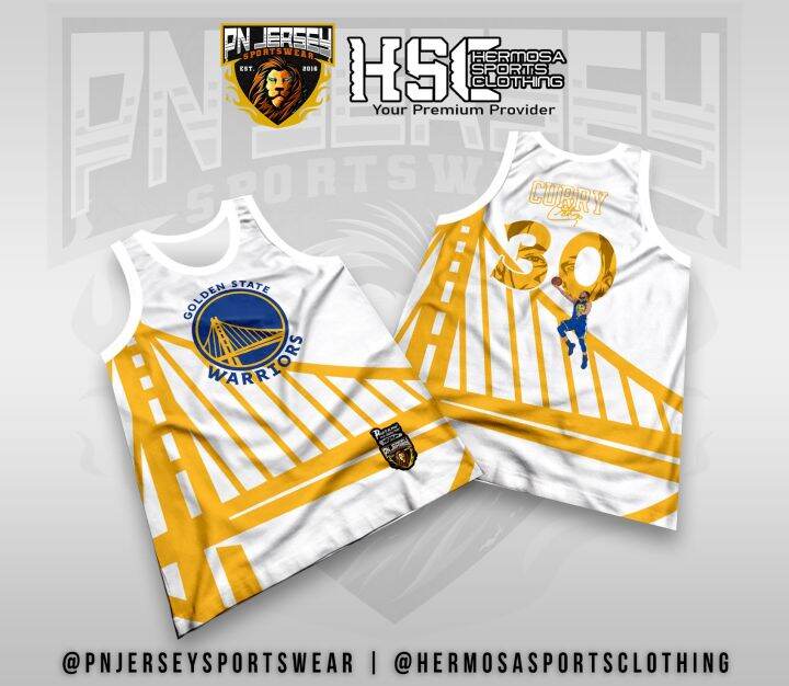 Pn jersey sportswear ; WARRIORS ( white yellow) upper jersey for boys