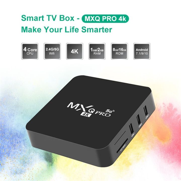 กล่องแอนดรอย-tv-กล่อง-ดิจิตอล-tv-กล่องรับสัญญาณtv-android-wifi-กล่องทีวี-ใหม่-mxq-pro-android-10-4k-hd-android-box-กล่องทีวี-จีเอ็ม-ดูบน-disney-hotstar-youtube-netflix-สมาร์ททีวี