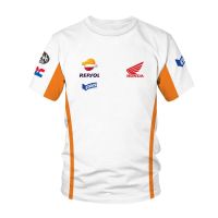 F1การพิมพ์3d ฮอนด้าโลโก้รถเสื้อทีมแข่งรถเสื้อผ้าผู้หญิงผู้ชายแขนลำลองขาสั้นสำหรับฤดูร้อน