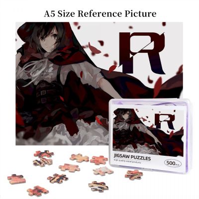 RWBY Ruby Wooden Jigsaw Puzzle 500 Pieces Educational Toy Painting Art Decor Decompression toys 500pcs