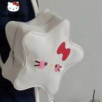 Sanrio Hello Kitty กระเป๋าเป้สะพายหลังเด็กผู้หญิง,กระเป๋าเป้สะพายหลังขนาดเล็กลายอนิเมะลายดาวน่ารัก Y2k เด็กผู้หญิงกระเป๋าเป้ใส่แล็ปท็อปสะพายหลังกระเป๋าโรงเรียนของผู้หญิง