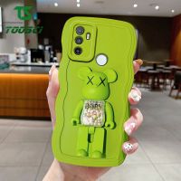 3D ฝาหลัง TPU เคสนิ่มใส่โทรศัพท์กรอบคลื่นหมีรุนแรงลูกอมสุดหรูสำหรับ A77S OPPO A54 A55 A16 A15S A58 A78 A57 A36 F9 A76 Reno 5 Pro Reno A96 A5S Reno 5 Pro Reno 7Z 7 SE Realme C53 C51