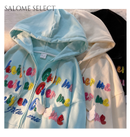 SALOME SELECT เสื้อฮู้ด เสื้อแขนยาวอบอุ่น หลวมและสบาย นุ่มนวล น่ารัก คลาสสิค สไตล์ WWY23933RP 42Z231018