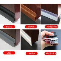 Self-Adhesive Door Window Bottom Silicone Rubber Sealing Strip Tape Flexible Wind Noise Reduction Dust Proof Stopper Under Doors Decorative Door Stops