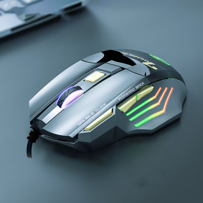 Ergonomic Wired Gaming Mouse LED 5500 DPI USB Computer Mouse Gamer RGB Mice X7 Silent Mause With Backlight Cable For PC Laptop