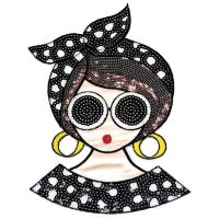 Fashion Women Patch Diy Clothes Stickers Sequins Large Biker Badge Iron Ons Patches For Clothing Strange Things Christmas Gift  Furniture Protectors