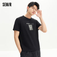 Semir เสื้อยืดแขนสั้นผู้ชาย,เสื้อผ้าใส่ประจำพิมพ์ลายเมืองแฟชั่นใส่สบายเทรนด์เท่ๆสำหรับฤดูร้อน2023