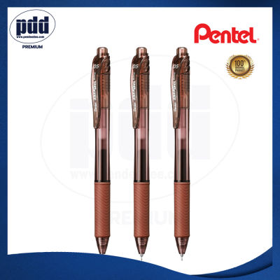 3 ด้าม Pentel Energel-X ปากกาหมึกเจล เพนเทล เอ็นเนอร์เจล-เอ็กซ์ หัวเข็ม 0.5 มม. แบบกด – 3 ct Pentel Energel-X Gel Pen 0.5 mm.