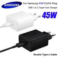 Samsung ดั้งเดิม PPS PD ชาร์จเร็ว EU/US ปลั๊กแบบคู่ USB C สายสำหFlag manข้อมูล Galaxy S20 FE S21 A12 M1 A71 A51