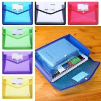 A5 Plastic File Folders Large Capacity Document Bag Waterproof Pouch Envelope Folder Stationery Storage Office School Supply
