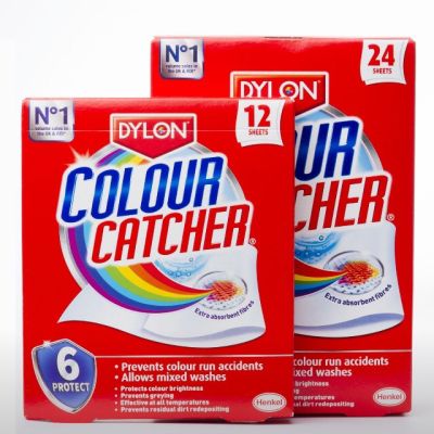 ☁dylon colour catcher แผ่นดูดสีกันสีตกของแท้ แบบ 8, 12,24 แผ่น made in eu☛