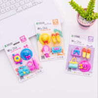 free shipping 10packs Hat high heels handbag girl eraser For Kids Rubber Toy Kawaii Stationery School Office