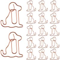 25 Pcs Creative Paper Clips Lovely Dog Shaped Decorative Document Clips Bookmark Clips Office Supplies