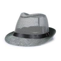 linen breathable sunhat Jazz Hat hat outdoor sun mens leather belt Felt Cap cowboy F59