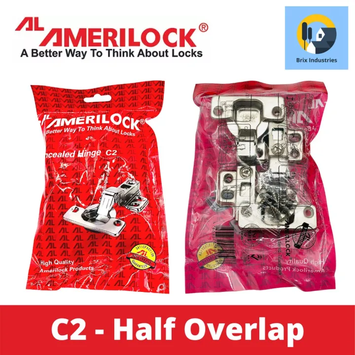 nz+Amerilock Original Concealed Hinges C1, C2, C3 (1 Pair) Full Overlap