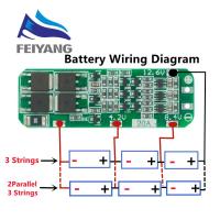 1ชิ้น3S 20A Li-Ion แบตเตอรี่ลิเธียม18650ที่ชาร์จ PCB โมดูล59X20x3.4Mm เซลล์แผ่นป้องกัน12.6V