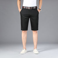 6 Colors Khaki Gray Mens Shorts Casual Classic Fit Comfy Golf Short  Summer New Mens Smart Casual Knee Length Shorts