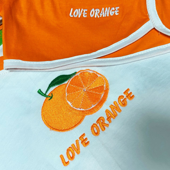 เสื้อส้ม-ชุดรักส้ม-ชุดเด็ก-ส้ม-ด้อมส้ม-ส้มทั้งใจ-เสื้อยืดรักส้ม-เสื้อ-กางเกง-เด็ก-มี-5-ไซส์-2-10-ปี