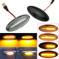 2X ลำดับโคมไฟ LED แบบไดนามิกเลี้ยวไฟเลี้ยวด้านข้างสำหรับ Opel Vauxhall Vectra B MK1 1995-2002 2003ไฟกระพริบตัวบ่งชี้