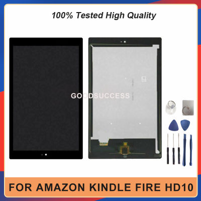 ใหม่สำหรับ Amazon Kindle Fire HD10 HD 10 7th Gen 2017 SL056ZE จอแสดงผล LCD Touch Screen Digitizer Assembly + เครื่องมือฟรี