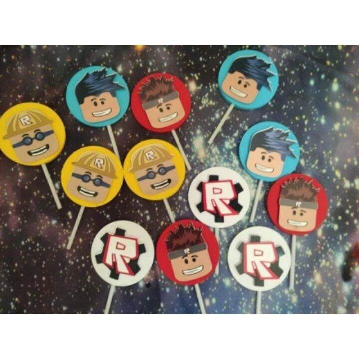 Birthday Roblox Cupcake Toppers Lazada PH