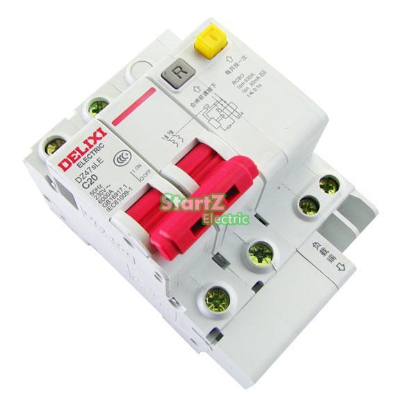 new-chukche-trading-shop-16a-2p-rcbo-rcd-เบรกเกอร์-de47le-delixi