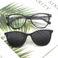 HotKANDREA Vintage Cat Eye กรอบแว่นตา Sun คลิปบนผู้หญิง Optical Polarized แว่นตากันแดด Optical Prescription แว่นตา C8010