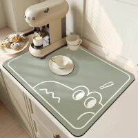 New Kitchen Absorbent Mat Placemats Table Mats Diatom Mud Waterproof Insulation Insulation Non-slip Placemats Drain Plate