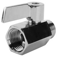 304 Stainless Steel Mini Ball Valve(1/2 Inch Female x Male) NPT Thread  Water Flow Regulator Head Control Valve