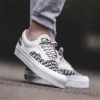 Ycdd กระเป๋าผ้าใบ สําหรับ VANS X FOG FEAR รองเท้าผ้าใบ ส้นแบน พิมพ์ลายตัวอักษร Laces F2W 1ชิ้น