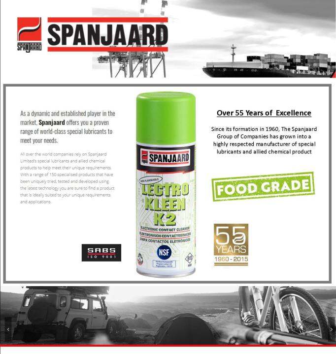 Spanjaard Electronic Contact Cleaner FOOD GRADE 400g NonFlammable