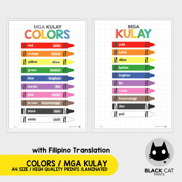 Colors Posters / Colors Charts for Children / Colorful Posters ...