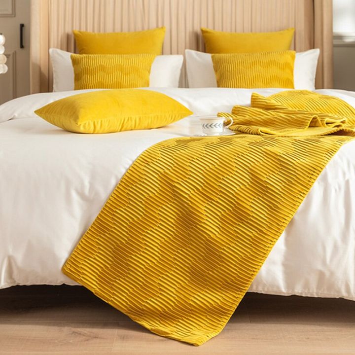ปลอกหมอนท้ายเตียงทำจากผ้ากำมะหยี่สไตล์ยุโรปตกแต่งโรงแรมในบ้านที่ปรับเตียง